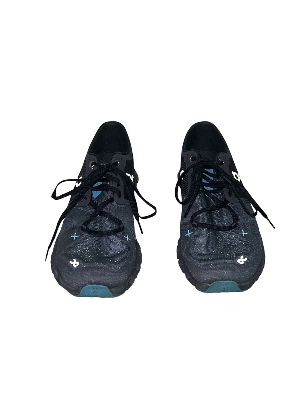 On Running Cloud X Grey/Blue Shoes Men’s Size US 8 Athletic Trainers Sport Gym